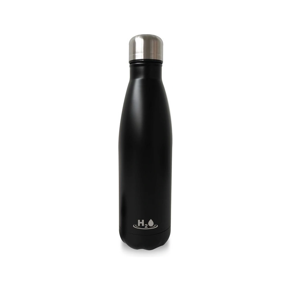 Hurtownia GSM - Termo láhev z nerezové oceli PURO H2O 500ml (Matná černá) - PUR146BLK - {ean13} - Hurt