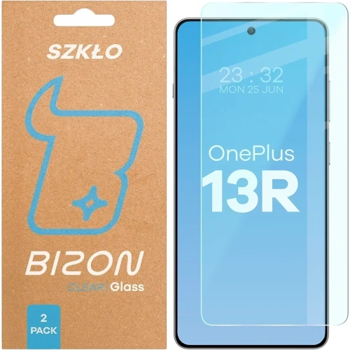 Szkło hartowane Bizon Glass Clear Duo do OnePlus 13R [2 PACK]