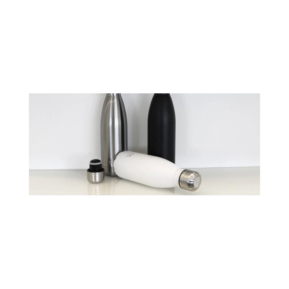 Hurtownia GSM - Termo láhev z nerezové oceli PURO H2O 500ml (Matná černá) - PUR146BLK - {ean13} - Hurt