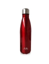 PURO H2O Thermal Stainless Steel Water Bottle 500ml (Shiny Red)