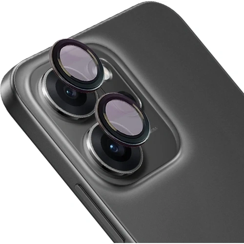 Szkło na aparat Bizon Glass Snap Lens do Oppo Reno 14 F / FS czarna ramka