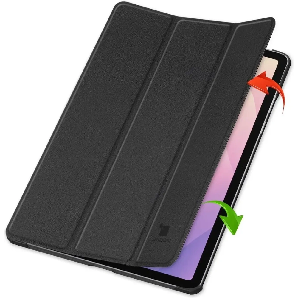 Etui z klapką Bizon Case Tab Croc do Samsung Galaxy Tab S11 czarne