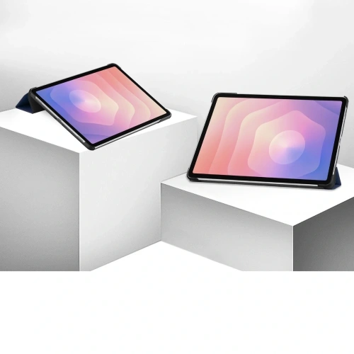 Etui z klapką Bizon Case Tab Croc do Samsung Galaxy Tab S11 granatowe