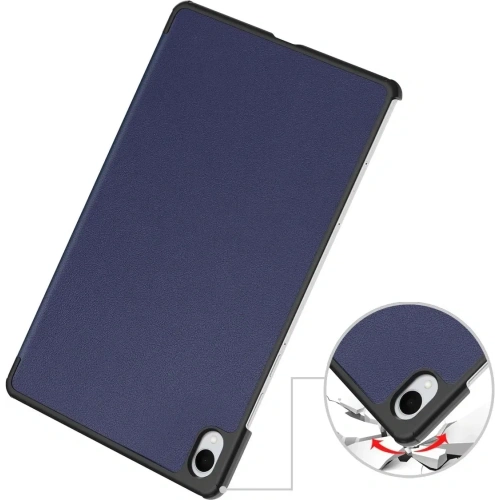 Etui z klapką Bizon Case Tab Croc do Samsung Galaxy Tab S11 granatowe