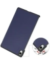 Etui z klapką Bizon Case Tab Croc do Samsung Galaxy Tab S11 granatowe