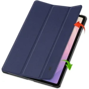 Etui z klapką Bizon Case Tab Croc do Samsung Galaxy Tab S11 granatowe