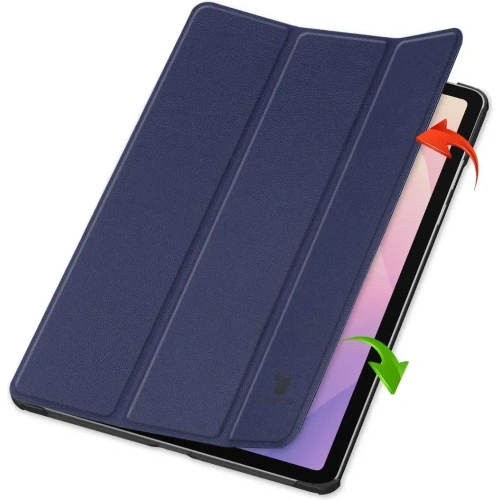 Etui z klapką Bizon Case Tab Croc do Samsung Galaxy Tab S11 granatowe