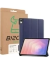 Etui z klapką Bizon Case Tab Croc do Samsung Galaxy Tab S11 granatowe
