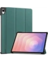 Etui z klapką Bizon Case Tab Croc do Samsung Galaxy Tab S11 ciemnozielone
