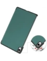 Etui z klapką Bizon Case Tab Croc do Samsung Galaxy Tab S11 ciemnozielone