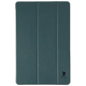 Etui z klapką Bizon Case Tab Croc do Samsung Galaxy Tab S11 ciemnozielone