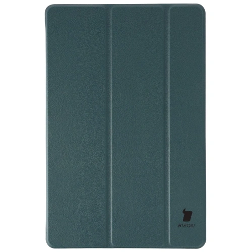 Etui z klapką Bizon Case Tab Croc do Samsung Galaxy Tab S11 ciemnozielone