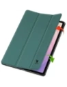 Etui z klapką Bizon Case Tab Croc do Samsung Galaxy Tab S11 ciemnozielone
