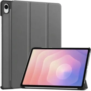 Etui z klapką Bizon Case Tab Croc do Samsung Galaxy Tab S11 szare