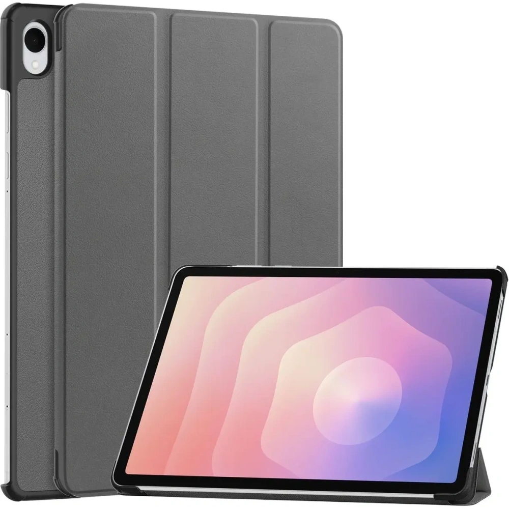 Etui z klapką Bizon Case Tab Croc do Samsung Galaxy Tab S11 szare
