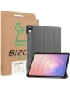 Etui z klapką Bizon Case Tab Croc do Samsung Galaxy Tab S11 szare