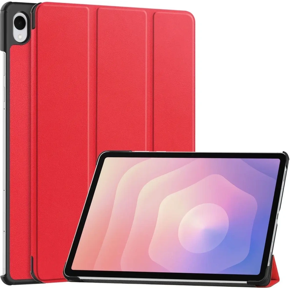 Etui z klapką Bizon Case Tab Croc do Samsung Galaxy Tab S11 czerwone