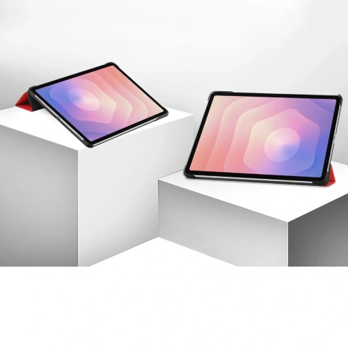 Etui z klapką Bizon Case Tab Croc do Samsung Galaxy Tab S11 czerwone