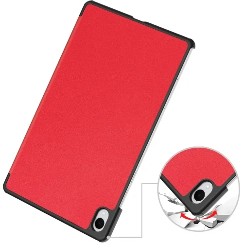 Etui z klapką Bizon Case Tab Croc do Samsung Galaxy Tab S11 czerwone