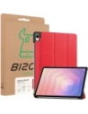 Etui z klapką Bizon Case Tab Croc do Samsung Galaxy Tab S11 czerwone