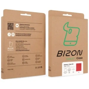 Etui z klapką Bizon Case Tab Croc do Samsung Galaxy Tab S11 czerwone