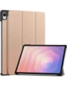 Etui z klapką Bizon Case Tab Croc do Samsung Galaxy Tab S11 różowozłote