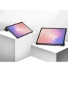 Etui z klapką Bizon Case Tab Croc do Samsung Galaxy Tab S11 różowozłote