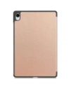 Etui z klapką Bizon Case Tab Croc do Samsung Galaxy Tab S11 różowozłote