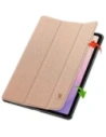 Etui z klapką Bizon Case Tab Croc do Samsung Galaxy Tab S11 różowozłote