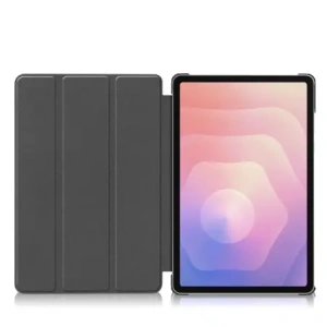 Etui z klapką Bizon Case Tab Croc do Samsung Galaxy Tab S11 różowozłote