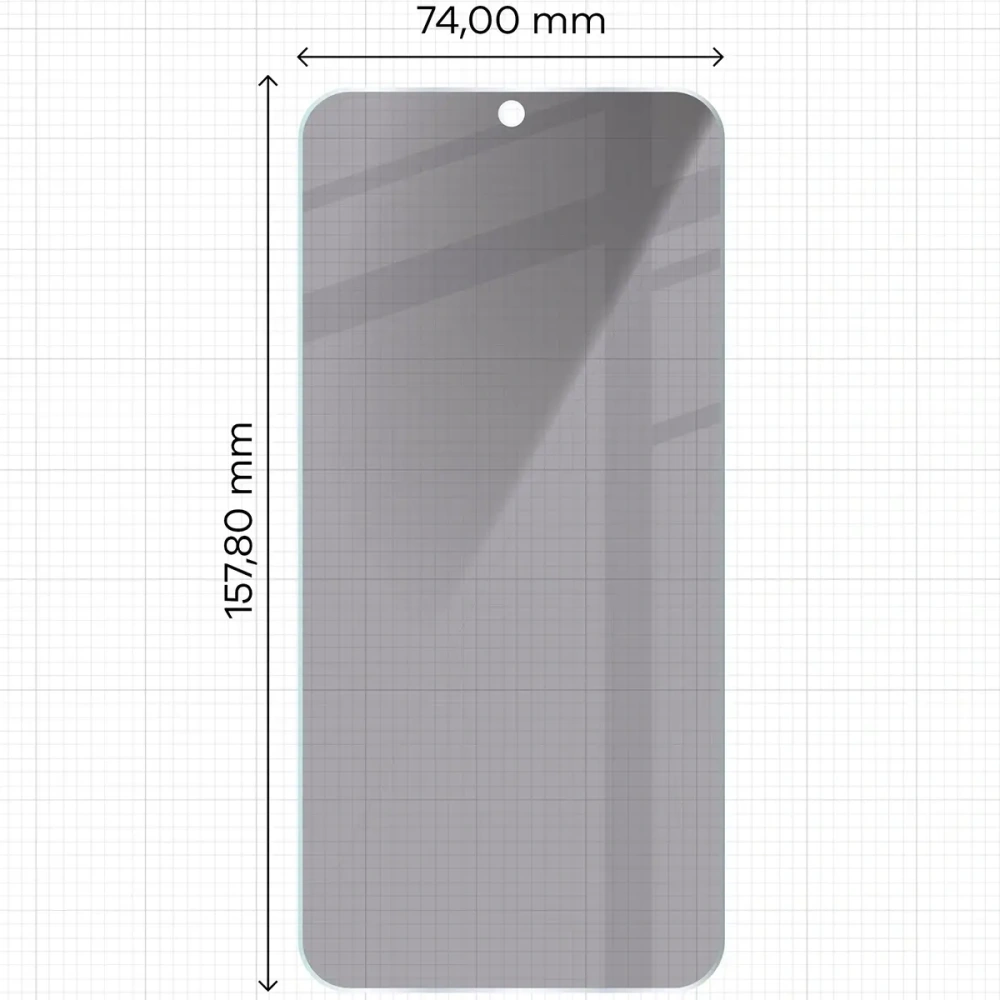 Prywatyzujące szkło hartowane Bizon Glass Clear Shadow do Samsung Galaxy M35 5G / A35 5G / A55 5G przyciemniane [2 PACK]