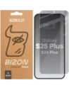 Prywatyzujące szkło hartowane Bizon Glass Clear Shadow do Samsung Galaxy S25+ Plus / S24+ Plus przyciemniane [2 PACK]