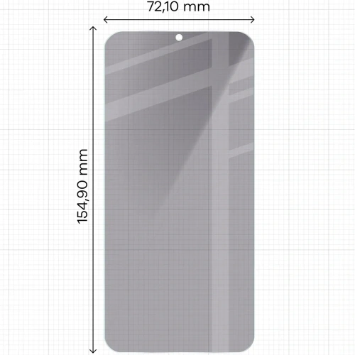 Prywatyzujące szkło hartowane Bizon Glass Clear Shadow do Samsung Galaxy S25+ Plus / S24+ Plus przyciemniane [2 PACK]