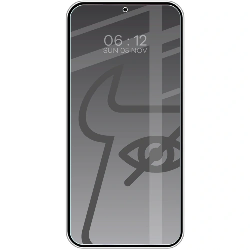 Prywatyzujące szkło hartowane Bizon Glass Clear Shadow do Samsung Galaxy S25+ Plus / S24+ Plus przyciemniane [2 PACK]
