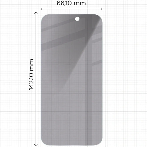 Prywatyzujące szkło hartowane Bizon Glass Clear Shadow do Apple iPhone 15 / 15 Pro / 16  przyciemniane [2 PACK]