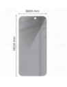 Prywatyzujące szkło hartowane Bizon Glass Clear Shadow do Apple iPhone 15 / 15 Pro / 16  przyciemniane [2 PACK]