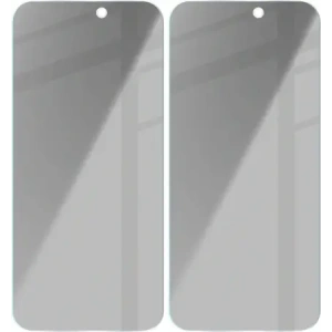 Prywatyzujące szkło hartowane Bizon Glass Clear Shadow do Apple iPhone 15 / 15 Pro / 16  przyciemniane [2 PACK]