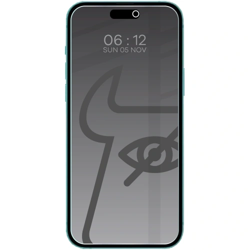 Prywatyzujące szkło hartowane Bizon Glass Clear Shadow do Apple iPhone 15 Plus / 15 Pro Max / 16 Plus przyciemniane [2 PACK]