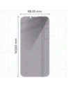 Prywatyzujące szkło hartowane Bizon Glass Clear Shadow do Apple iPhone 16e / 14 / 13 Pro / 13 przyciemniane [2 PACK]