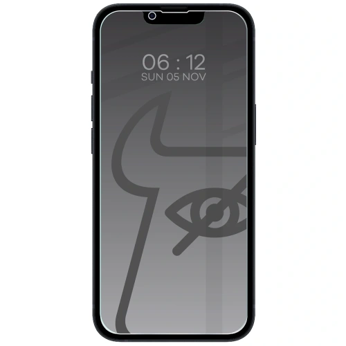 Prywatyzujące szkło hartowane Bizon Glass Clear Shadow do Apple iPhone 16e / 14 / 13 Pro / 13 przyciemniane [2 PACK]
