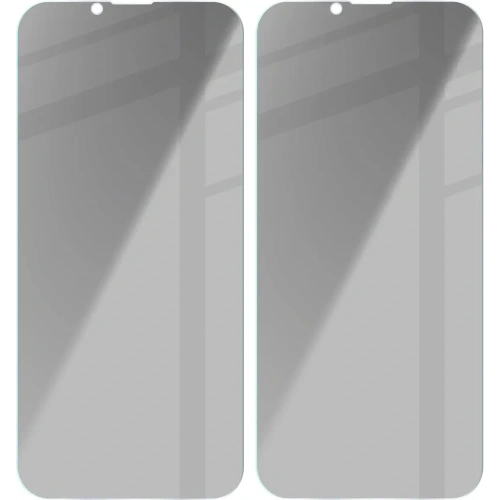 Prywatyzujące szkło hartowane Bizon Glass Clear Shadow do Apple iPhone 16e / 14 / 13 Pro / 13 przyciemniane [2 PACK]