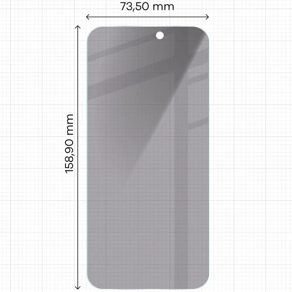 Prywatyzujące szkło hartowane Bizon Glass Clear Shadow do Apple iPhone 16 Pro Max przyciemniane [2 PACK]