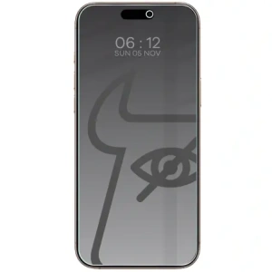 Prywatyzujące szkło hartowane Bizon Glass Clear Shadow do Apple iPhone 16 Pro Max przyciemniane [2 PACK]