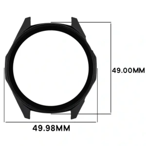 Etui ze szkłem do zegarka Bizon Case+Glass Watch do Huawei Watch GT6 46mm czarne