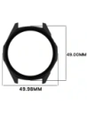 Etui ze szkłem do zegarka Bizon Case+Glass Watch do Huawei Watch GT6 46mm czarne
