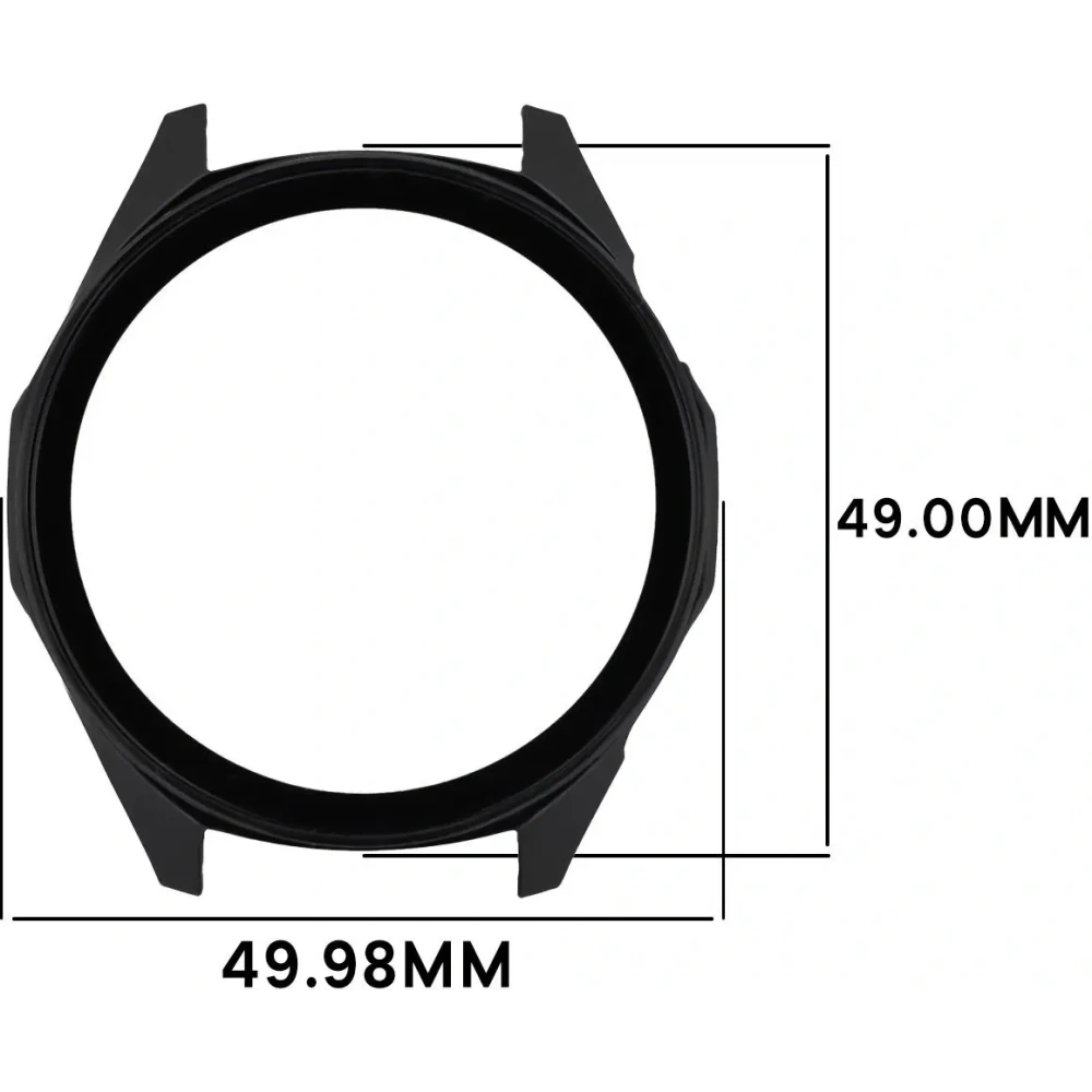 Etui ze szkłem do zegarka Bizon Case+Glass Watch do Huawei Watch GT6 46mm czarne