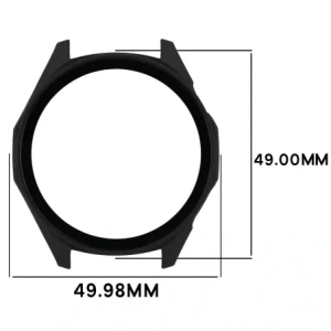 Etui ze szkłem do zegarka Bizon Case+Glass Watch do Huawei Watch GT6 46mm matowe czarne