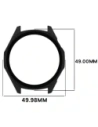 Etui ze szkłem do zegarka Bizon Case+Glass Watch do Huawei Watch GT6 46mm matowe czarne