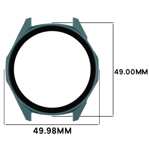 Etui ze szkłem do zegarka Bizon Case+Glass Watch do Huawei Watch GT6 46mm zielone