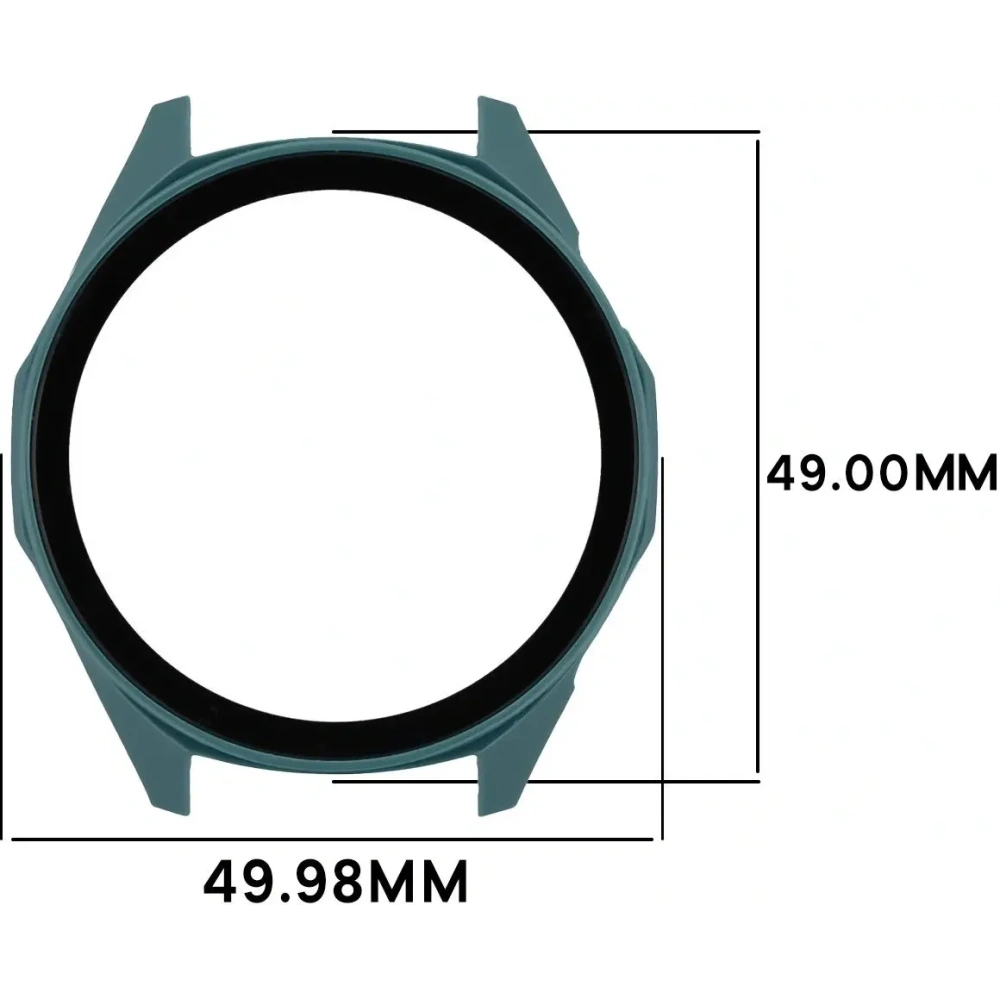Etui ze szkłem do zegarka Bizon Case+Glass Watch do Huawei Watch GT6 46mm zielone